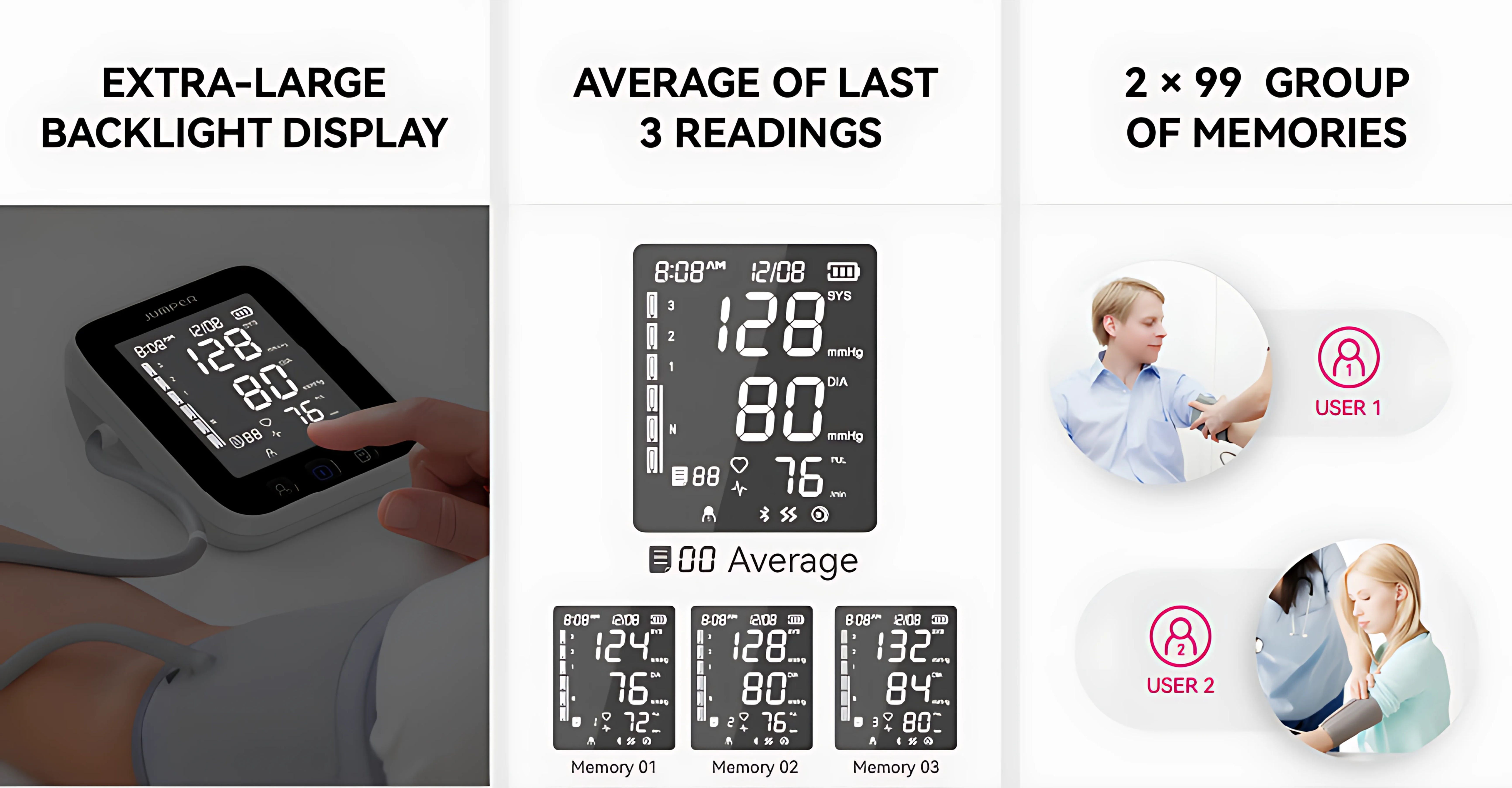 Jumper Blood Pressure Monitor X3 Pro